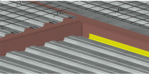 デッキ受け材オブジェクト追加