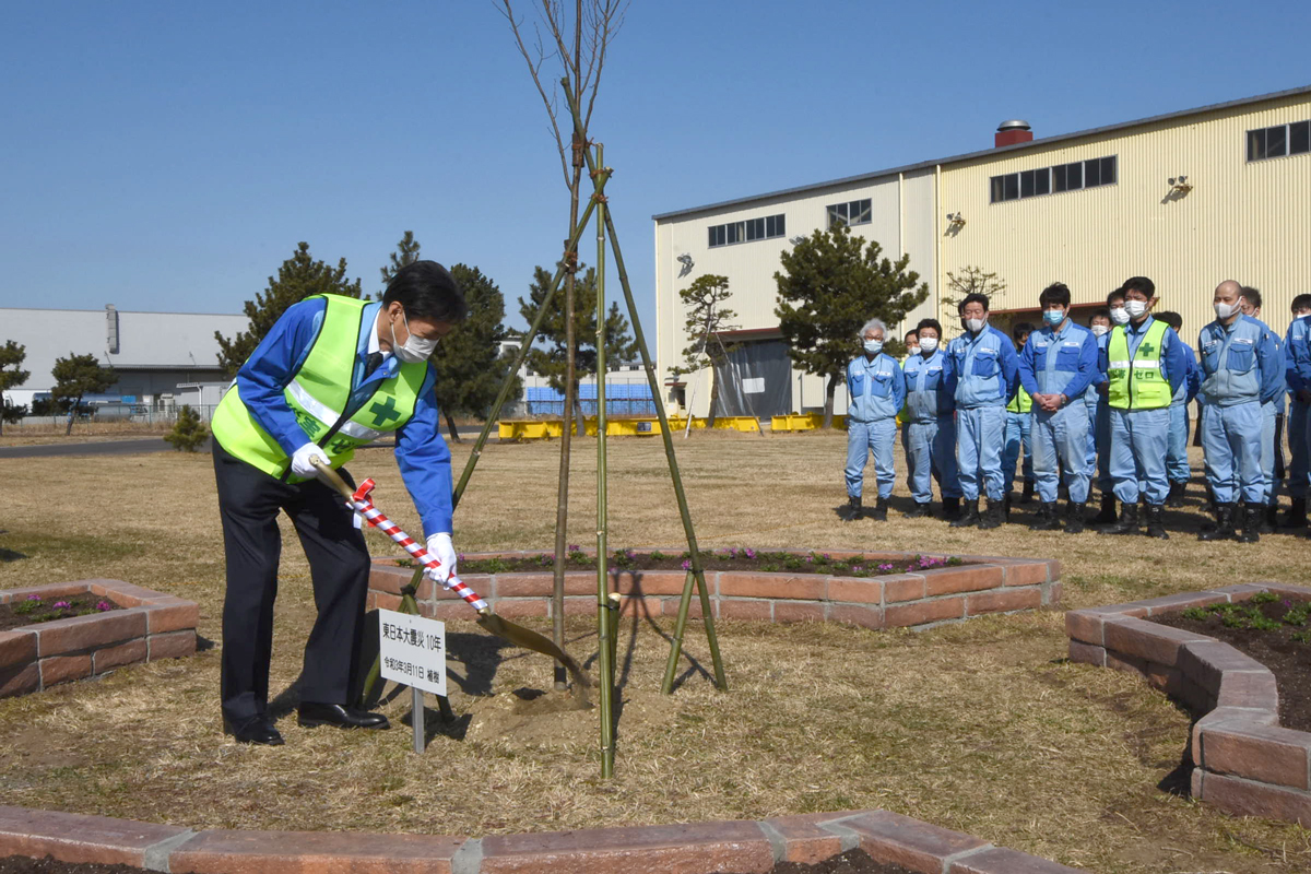 記念植樹の写真